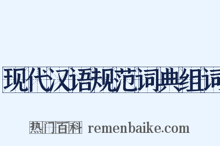 现代汉语规范词典组词是什么意思的图片